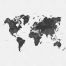 papier peint panoramique carte du monde vintage noir et blanc
