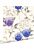 papier peint hortensias bleu profond et violet