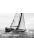 papier peint panoramique bateau à voile noir et blanc