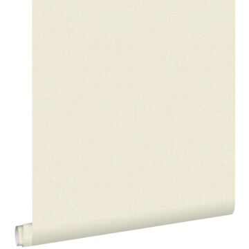 papier peint uni mat avec texture de lin beige crème
