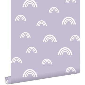 papier peint arcs en ciel lilas violet