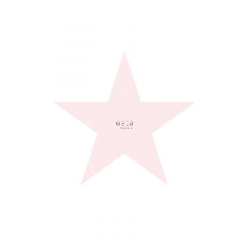 papier peint panoramique grande étoile rose clair